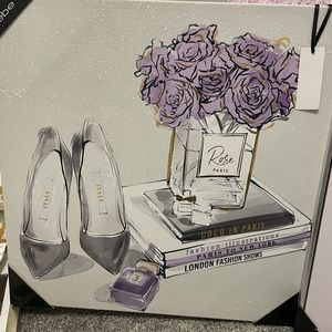 Lilac glam picture 3d glitter